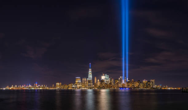 Tribute in Light from Liberty State Park, New Jersey