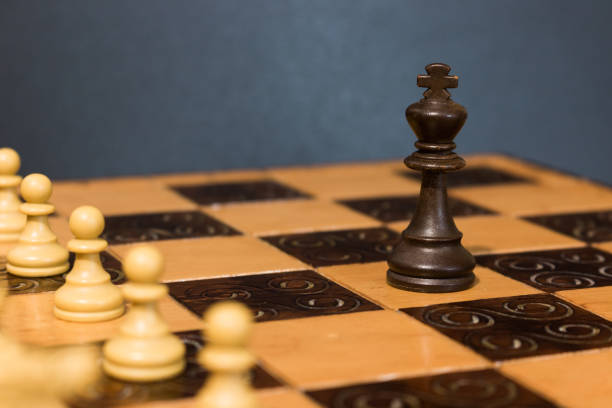 istock Chess photographed on a chessboard 659623496