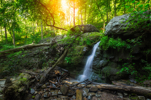 Beautiful stream near Mount Tammany, New Jersey.