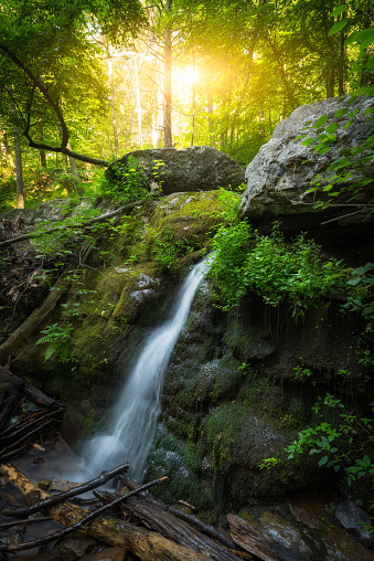 Beautiful stream near Mount Tammany, New Jersey.