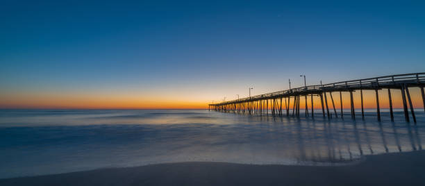 istock Long exposure of Nags Head Pier at sunrise 659654058