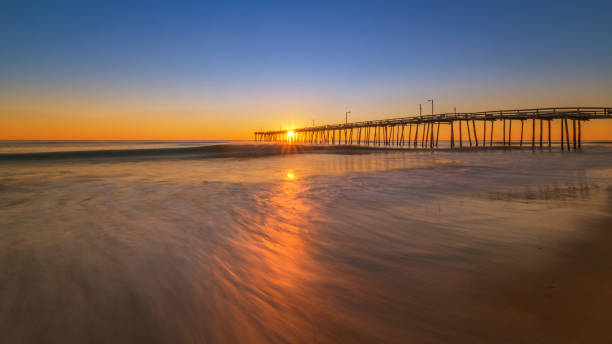 istock Long exposure of water with Nags Head in the back 659654122