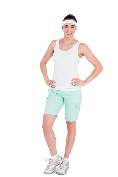 istock Female athlete posing with hands on hip 659711678