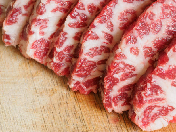 istock Fresh raw beef steak on wood cutting board 659723462