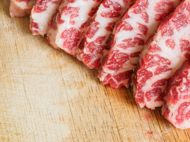 istock Fresh raw beef steak on wood cutting board 659732572