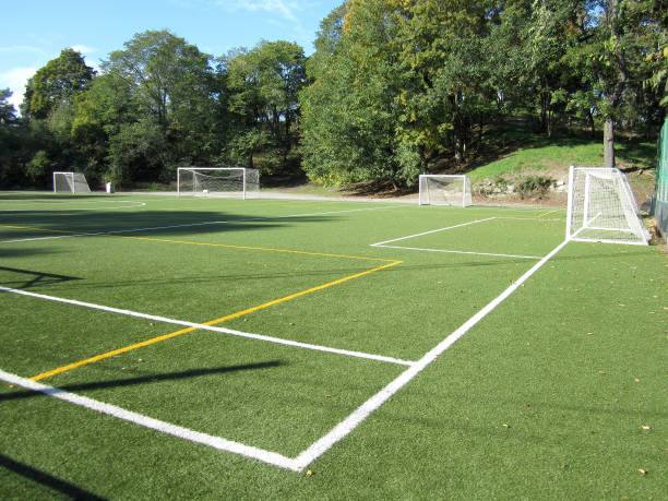 Outdoor Soccer Field stock photo