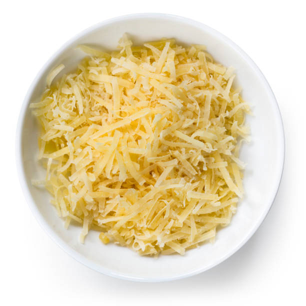 istock Grated Parmesan Cheese Top View Isolated 659789626