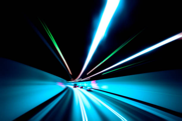 istock Abstract image of night traffic light in the city 659810406
