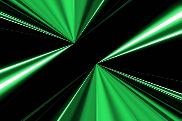 Abstract image of night traffic light in the city
