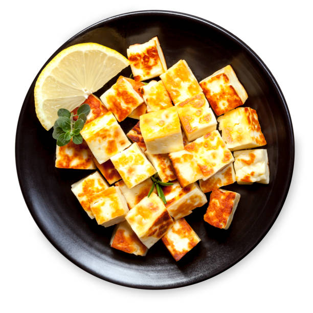 istock Grilled Halloumi Cheese with Lemon and Herbs. 659877284
