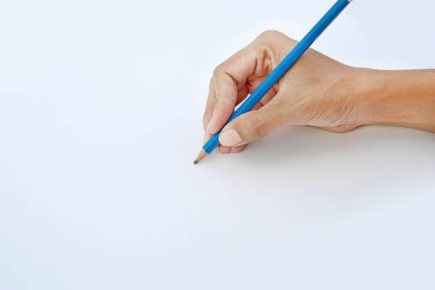istock Woman hand holding a pencil. 659881486