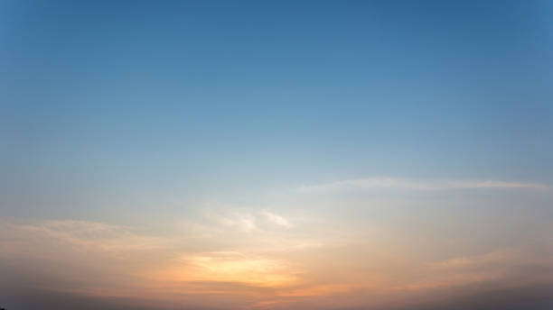 istock Colorful dramatic sky with cloud at sunset.Sky with sun background. 659932964
