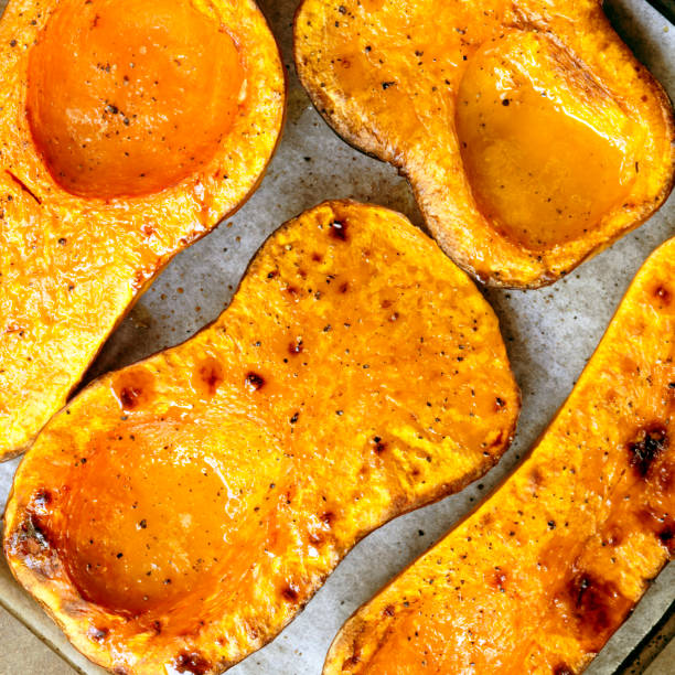 Roasting Butternut Pumpkin for Soup