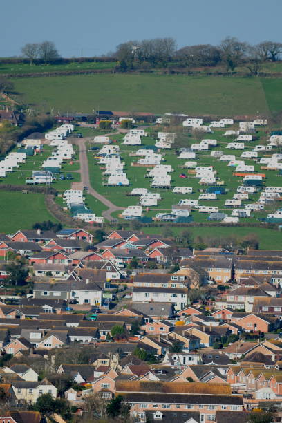 istock Caravan park on the hill 659992610