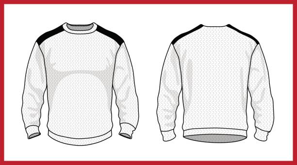 kolekcja sweter jersey sweter. ubrania na co dzień. ilustracje wektorowe - sports uniform closet sports clothing variation stock illustrations