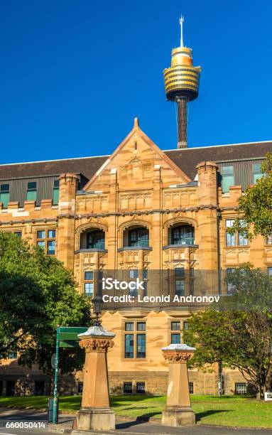 Land Titles Office A Sandstone Neogothic Building In Sydney Stock Photo - Download Image Now