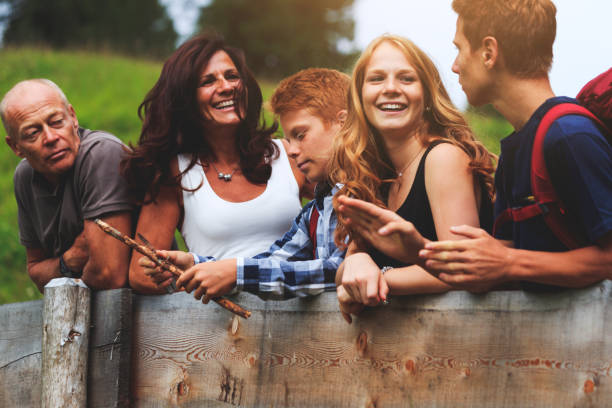 istock Adventures on the Dolomites: family together 660051122