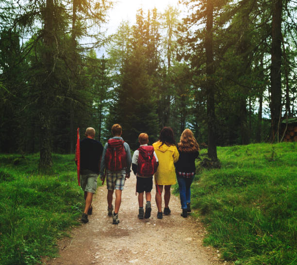 istock Adventures on the Dolomites: family together 660051344