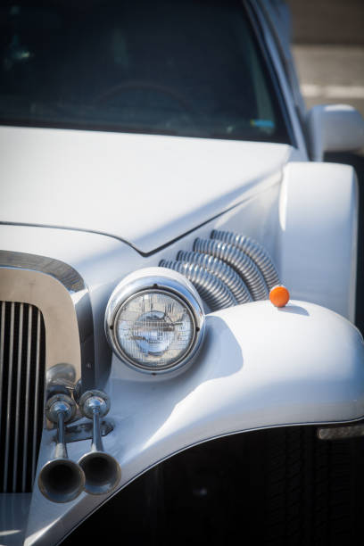 Vintage car's headlight