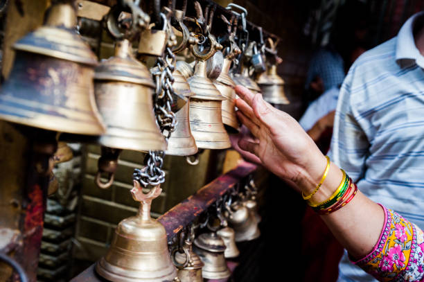 istock Ringing Bells at Maru Ganesh Shrine, Ashok Binayak, Kathmandu, Nepal 660099706