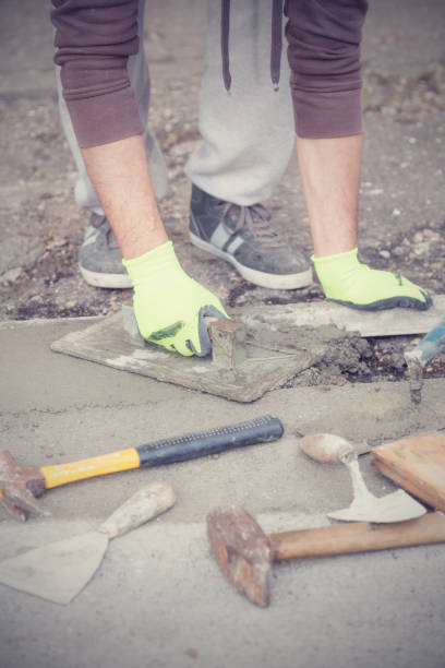 istock Renovating concrete pavement in home / budget DIY version. 660108774