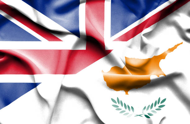 istock Waving flag of Cyprus and Great Britain 660117764