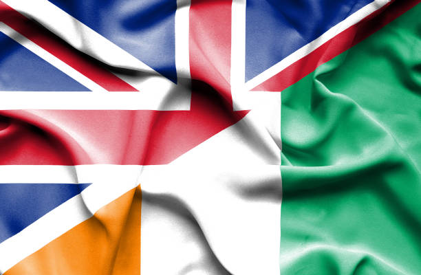 istock Waving flag of Ivory Coast and Great Britain 660118170