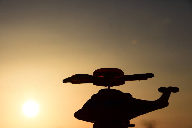istock Toy  Helicopter Silhouette 660151344