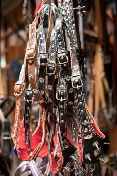 istock Handmade traditional leather belt in a authentic store in Gaziantep, Turkey 660199652