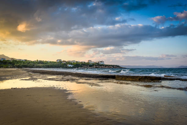 istock Beach in Rafina town at Sunset 660207000