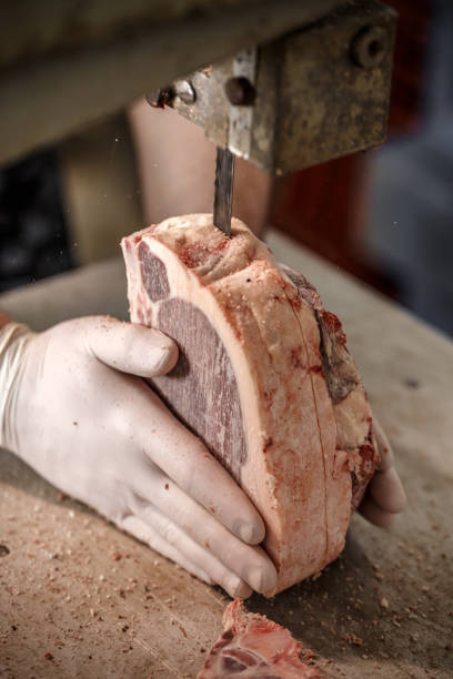 istock Butcher is slicing beef meat 660275172