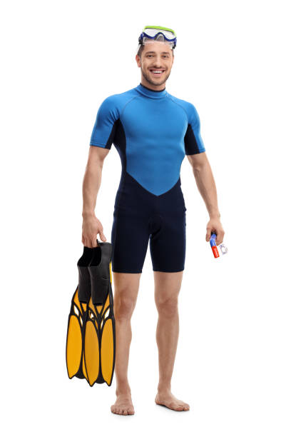 istock Guy in a wetsuit with snorkeling equipment 660298174