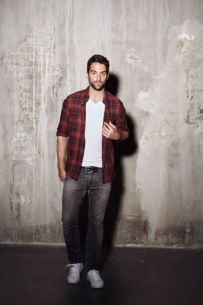 istock Jeans and shirt dude 660307028