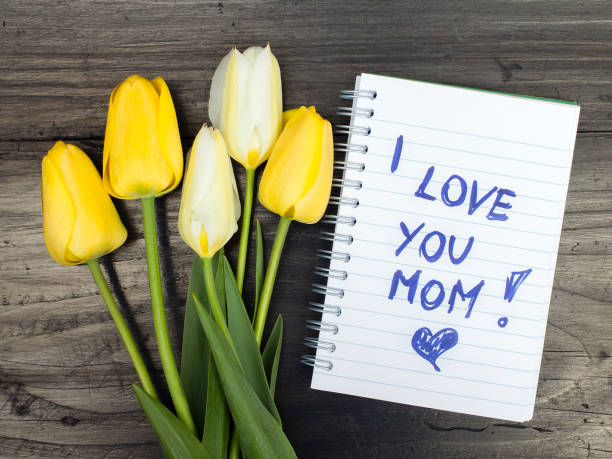 istock tulip bouquet and notepad with words 