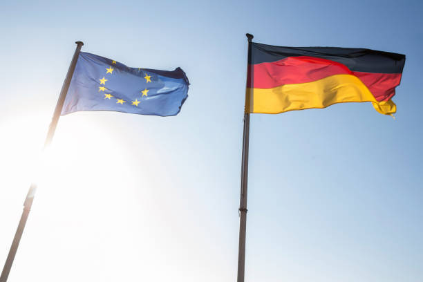 istock european and german flag waving 660333122