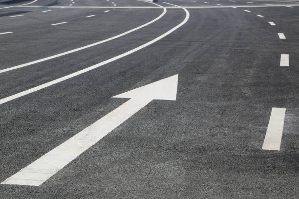 istock Asphalt road, brake imprint 660334322