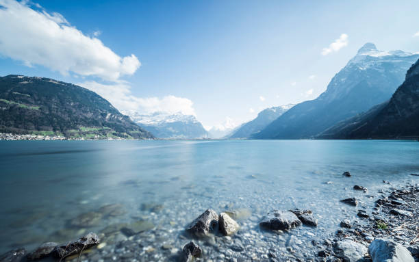 istock Mountain Lake. Stones on the shore. Long exposure. 660334602