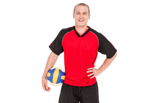 istock Sportsman holding a volleyball 660339350