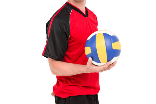 istock Sportsman holding a volleyball 660339434