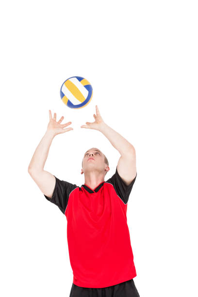 istock Sportsman playing a volleyball 660339788