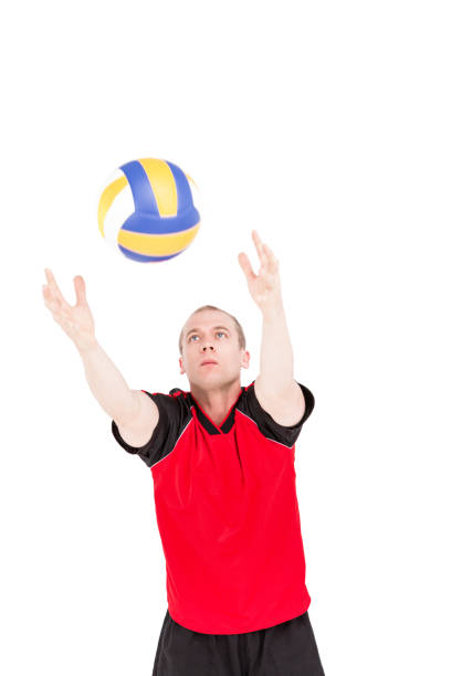 istock Sportsman playing a volleyball 660339880