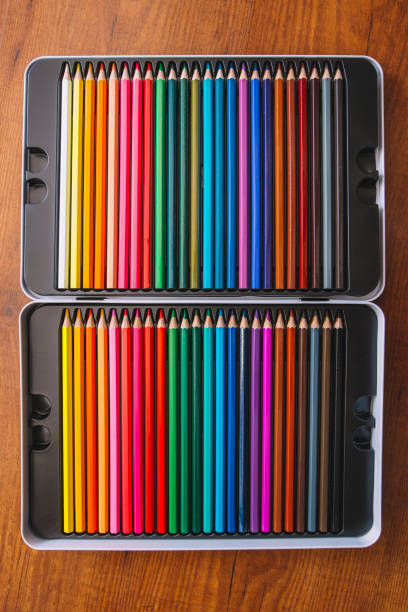 Colored pencils Some colored pencils made with wood and with intense colours. escribir stock pictures, royalty-free photos & images