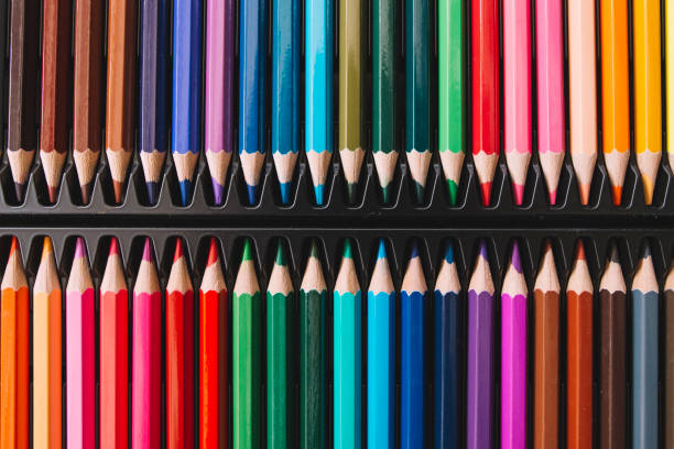 Colored pencils Some colored pencils made with wood and with intense colours. escribir stock pictures, royalty-free photos & images