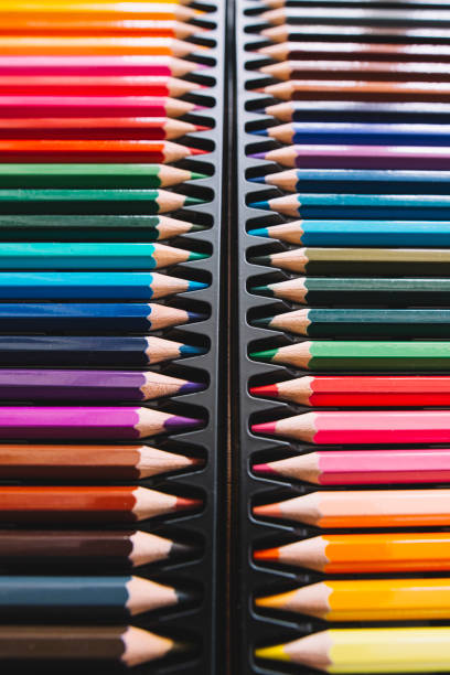 Colored pencils Some colored pencils made with wood and with intense colours. escribir stock pictures, royalty-free photos & images