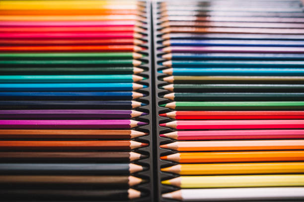 Colored pencils Some colored pencils made with wood and with intense colours. escribir stock pictures, royalty-free photos & images