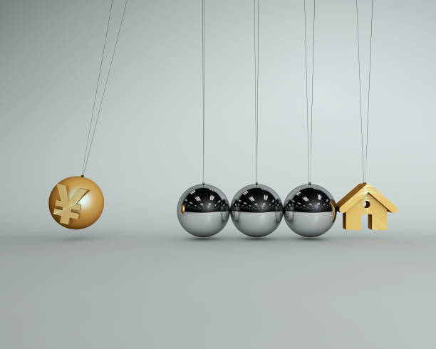 istock Newton ball and house 660345160