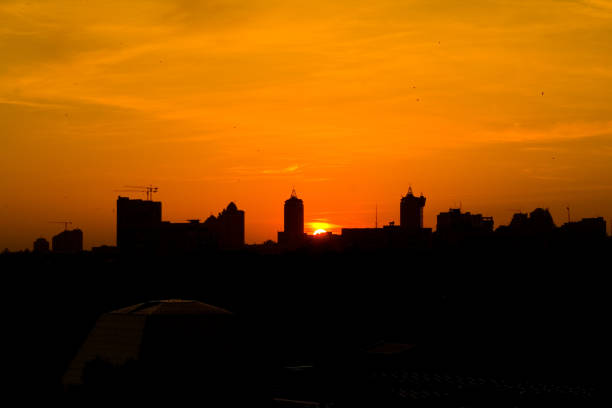 istock Sun rising over ig city 660363584