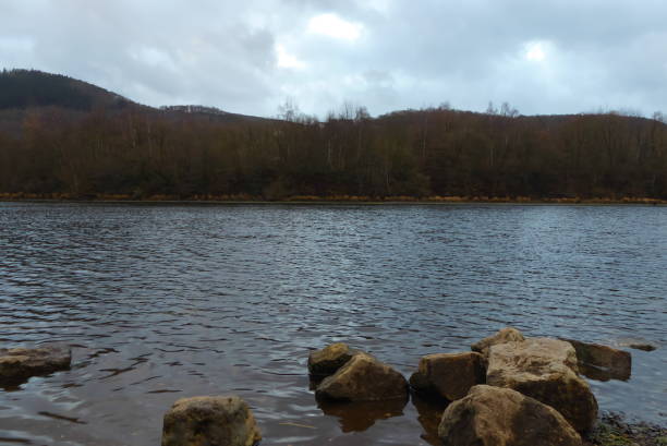 istock winter view of the river in the evening 660364718