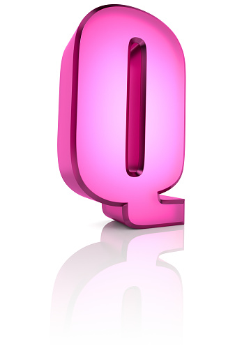 Pink Cursive Q Pink Letter Q Stock Illustration - Download Image Now - Abstract ...
