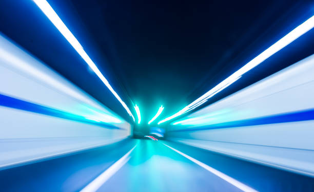 istock Urban tunnel, Automobile taillight 660374500